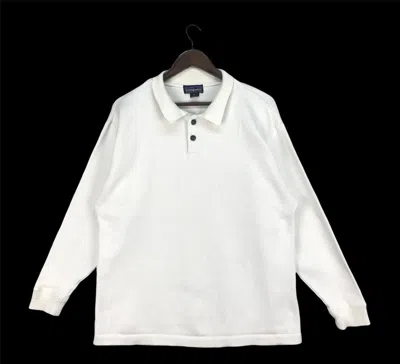 Pre-owned Patagonia X Vintage Patagonia Organic Cotton Rugby Shirt In White
