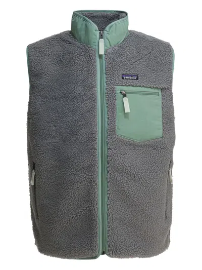 Patagonia Classic Retro-x Fleece Gilet In Gray