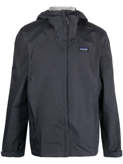 Patagonia Zip-up Hooded Jacket In Blue