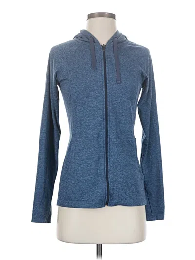Pre-owned Patagonia Zip Up Hoodie In Blue