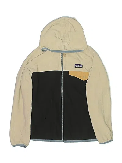 Pre-owned Patagonia Kids' Zip Up Hoodie In Tan