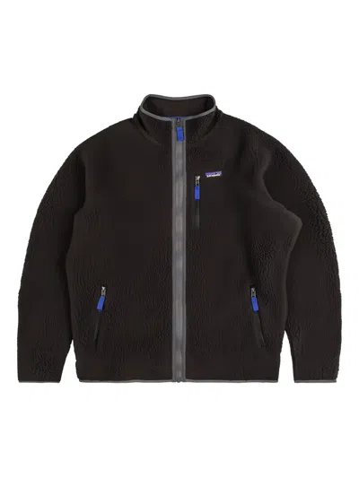 Patagonia Zipped Fleece Jacket In Brown