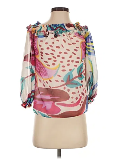 Pre-owned Patbo 3/4 Sleeve Blouse In Pink