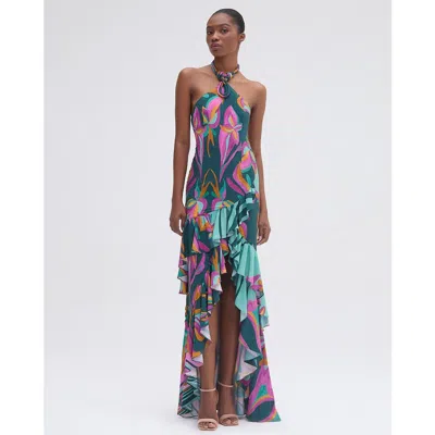 Patbo Aljezur Collar Dress In Green