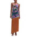 Patbo Aljezur Fringe Dress In Green