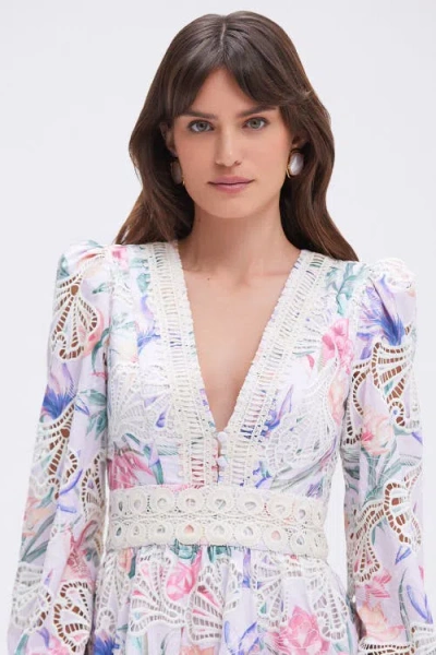 PATBO PATBO AMARYLLIS EMBROIDERED MINI DRESS