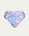 Patbo Amaryllis High-waist Bikini Bottoms In Blue