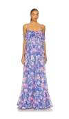 Patbo Amaryllis Maxi Dress In Blue