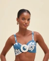 Patbo Artichoke Bralette Top In Dark Blue