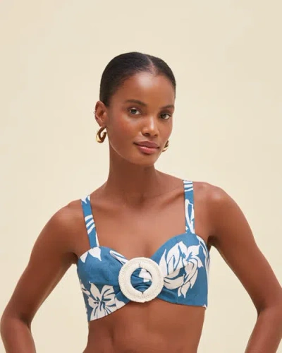 Patbo Artichoke Bralette Top In Dark Blue