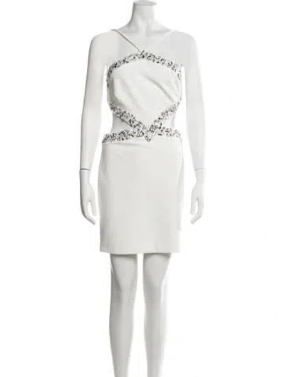 Pre-owned Patbo Asymmetrical Mini Dress W/ Tags In White
