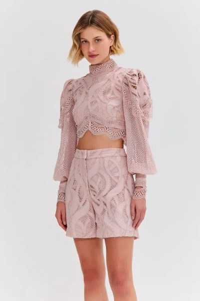 Patbo Aura Lace Short In Pink