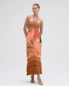 Patbo Bananier Rope Trim Maxi Dress In Peach