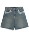 Patbo Nostalgic Sky Denim Short In Blue