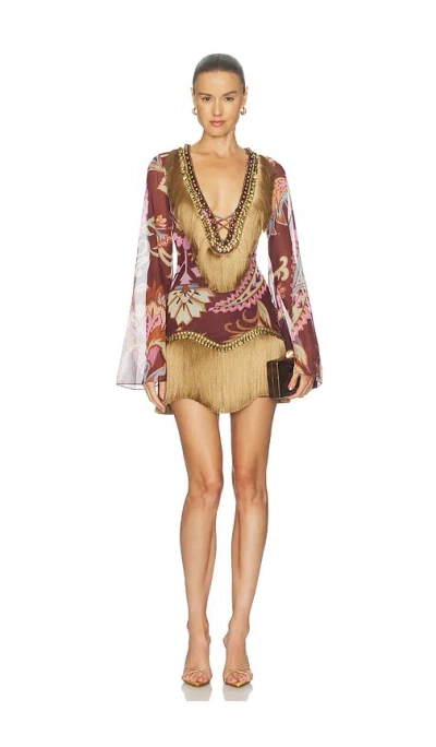 Patbo Boho Short Dress In Multi