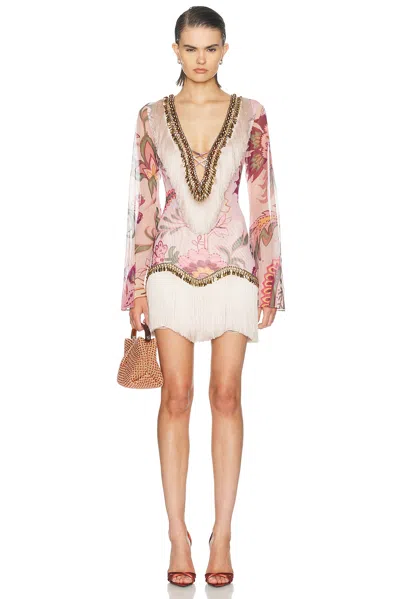 Patbo Boho Short Dress In White