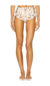 Patbo Botanic Retro Flutter Bikini Bottom In White
