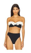 Patbo Breeze Jacquard Flower Applique Bikini Top In Multi