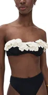 Patbo Breeze Jacquard Flower Applique Bikini Top