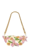 Patbo Bruma Embroidered Flower Bag In Pink