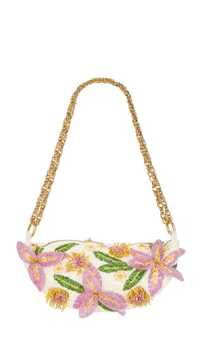 Patbo Bruma Embroidered Flower Bag In Pink