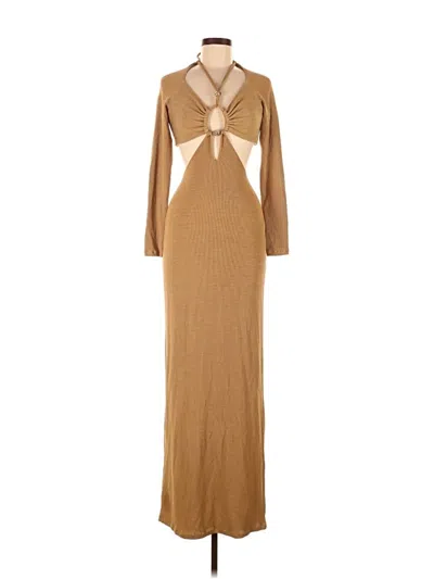 Pre-owned Patbo Casual Dress In Brown