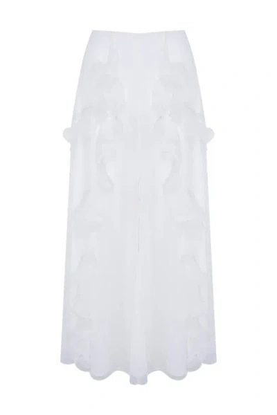 Patbo Chiffon Wonderland Pant In White