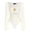 Patbo Crocheted Coral Swimsuit In White