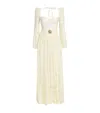 Patbo Crocheted Corseted Maxi Dress In White
