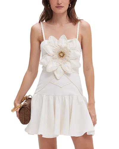 Patbo Floral Mini Dress In White
