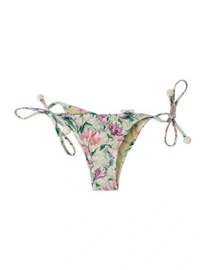 Pre-owned Patbo Floral Print Bottoms W/ Tags In Green