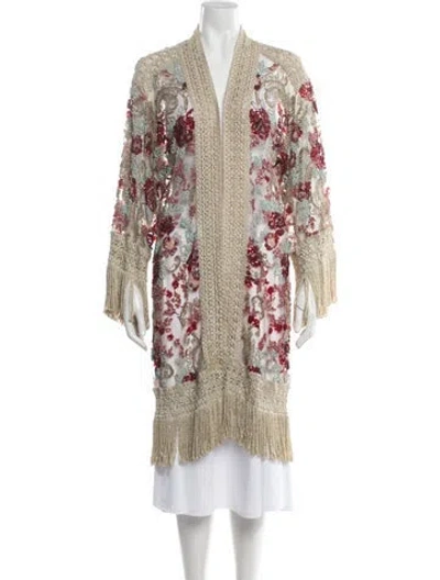 Pre-owned Patbo Floral Print Evening Jacket In Multi