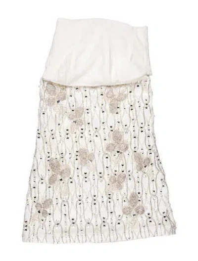 Pre-owned Patbo Floral Print Mini Dress W/ Tags In White