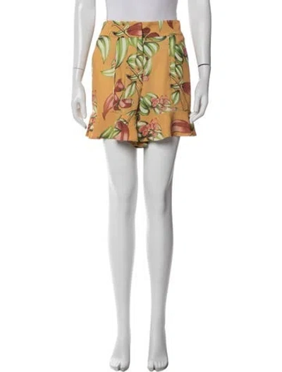 Pre-owned Patbo Floral Print Mini Shorts In Multi
