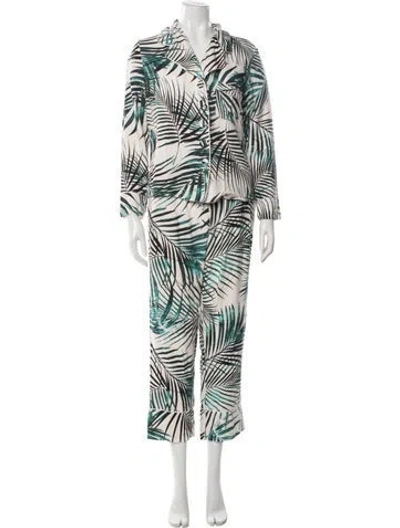 Pre-owned Patbo Floral Print Pajamas In Neutral