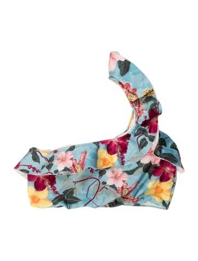 Pre-owned Patbo Floral Print Top In Multi