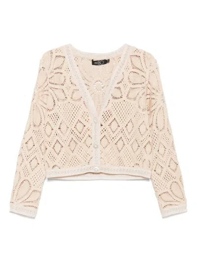 Patbo Flower Crochet-knit Cardigan In 中性色