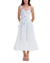 Patbo Flutter Poplin Butterfly Midi Dress