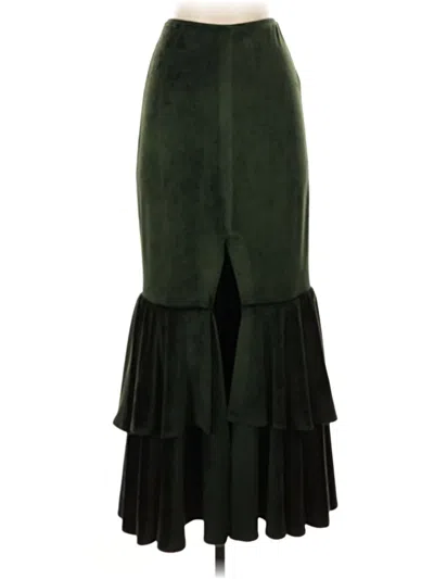 Pre-owned Patbo Formal Skirt In Green