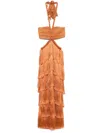 Patbo Pampas Mini Dress In Orange