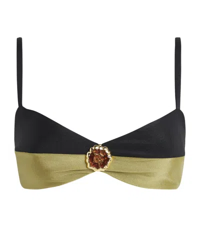 Patbo Gemstone-detail Balconette Bikini Top In Multi