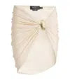 Patbo Golden Dune Mini Beach Skirt In Neutral