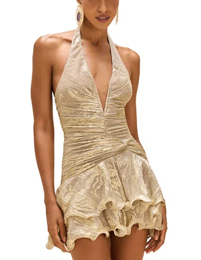 Patbo Golden Dust Mini Dress