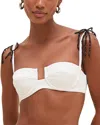 Patbo Grace Underwire Bikini Top In White