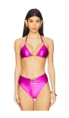 Patbo Groovy Bikini Top In Purple