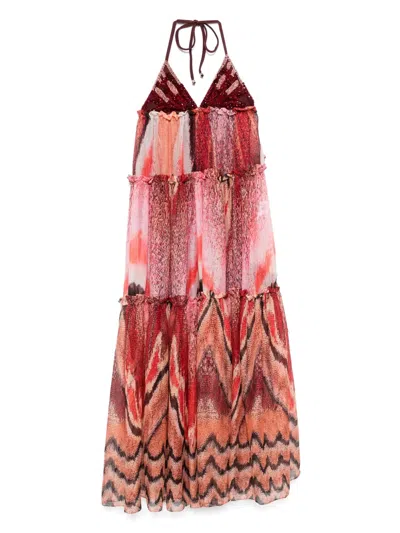 Patbo Halterneck Sleeveless Dress In Multi