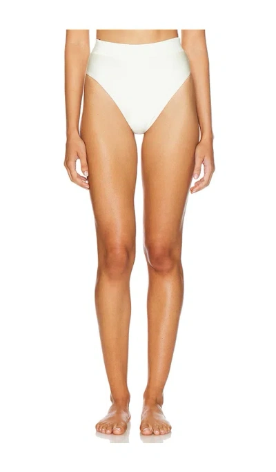 Patbo High Leg Bikini Bottom In Ivory