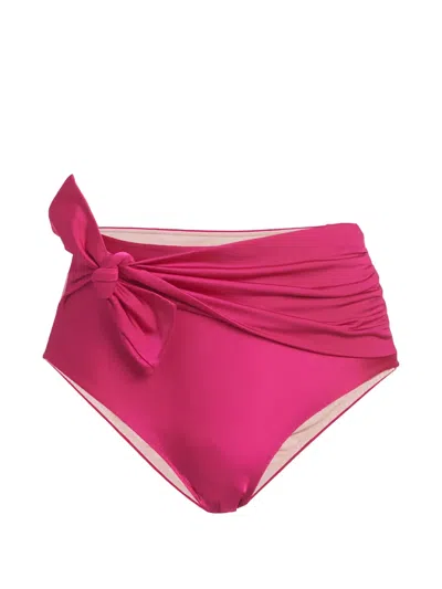 Patbo High-waisted Tie Bikini Bottoms In Pink
