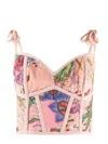 Patbo Iris Bead-embellished Beach Top In Pink