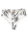 Patbo Iris Bead-trim Bikini Bottoms In White